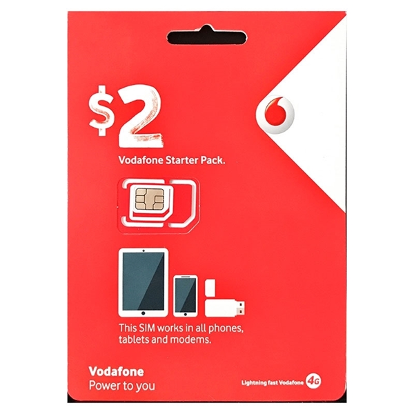 Vodafone $2 SIM Starter Pack