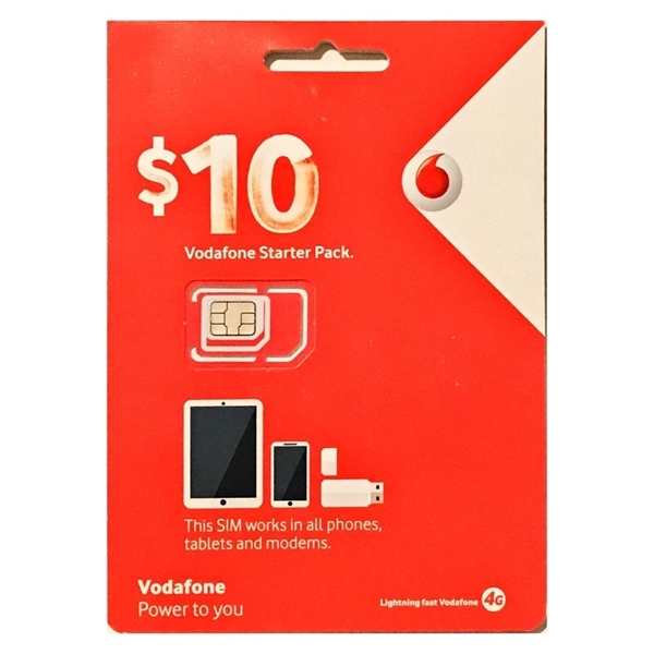 Vodafone Starter Pack - $10 Prepaid