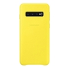 Samsung Galaxy S10 Leather Back Cover - Yellow