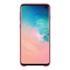 Samsung Galaxy S10 Leather Back Cover - Red