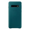 Samsung Galaxy S10 Leather Back Cover - Green