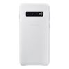 Samsung Galaxy S10 Leather Back Cover - White