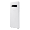 Samsung Galaxy S10 Leather Back Cover - White