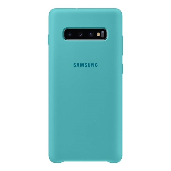 Samsung Silicone Cover for Galaxy S10+ Plus - Green