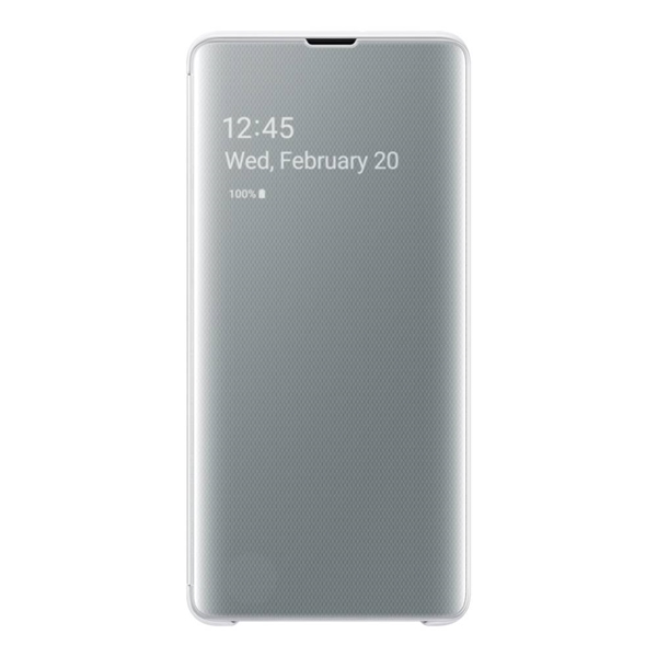 Samsung Clear View Cover for Galaxy S10+ Plus - White