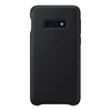 Samsung Galaxy S10e Leather Back Cover - Black