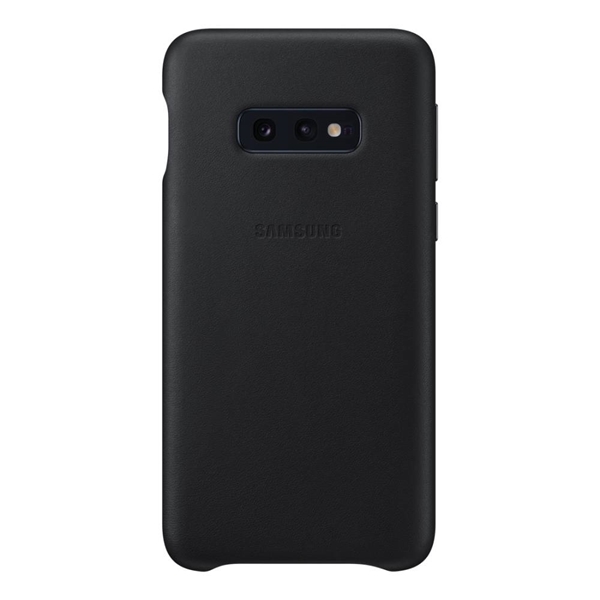 Samsung Galaxy S10e Leather Back Cover - Black
