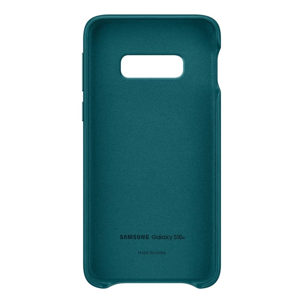 Samsung Leather Cover Für Galaxy S10e – Aus Echtleder, Mit Alu-Tasten & Mikrofaser-Innenfutter, In Schwarz