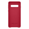 Samsung Galaxy S10 Leather Back Cover - Red