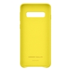 Samsung Galaxy S10 Leather Back Cover - Yellow