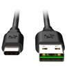 EFM 2M Flipper USB To USB Type-C Charge & Sync Cable 5 Year Warranty - Black