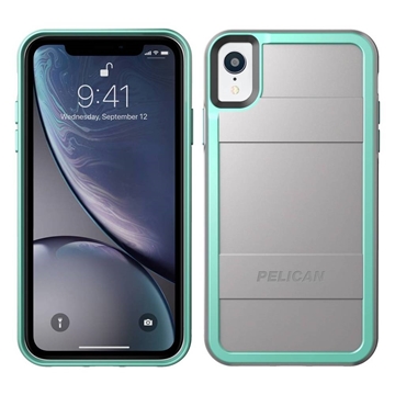 Pelican Protector iPhone XR case - Aqua/Grey