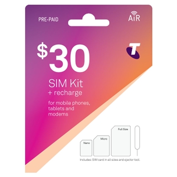 Telstra $30 Prepaid SIM kit