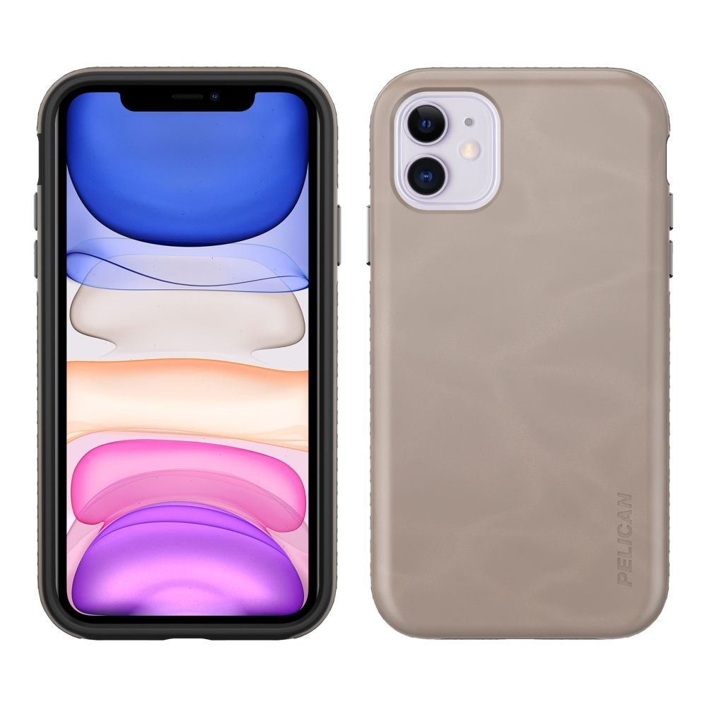Pelican Traveler iPhone 11 / XR case Taupe/Black AUDITECH