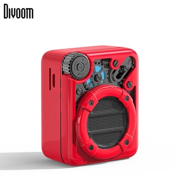 DiVoom Espresso Bluetooth Speaker - Red/Black