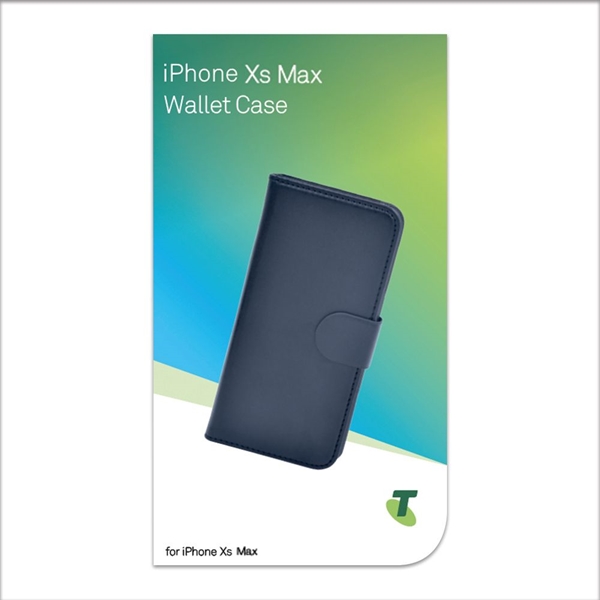 Telstra Wallet Case for iPhone Xs Max- Black