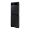 Samsung Galaxy Z Flip Leather Cover EF-VF700LBEGWW - Black