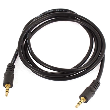 3.5mm Audio Video AV Extension Connector Cable Wire Male to Male 2.5M - Black