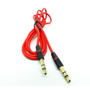 3.5mm AUX Audio Extension Cable Male to Male 1M - Red
