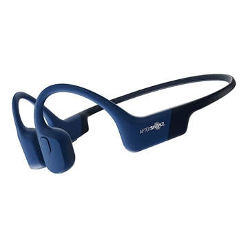 AfterShokz Aeropex Open-Ear Wireless Bone Conduction Headphones (Bluetooth, IP67 Rated) - Blue Eclipse