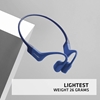 AfterShokz Aeropex Open-Ear Wireless Bone Conduction Headphones (Bluetooth, IP67 Rated) - Blue Eclipse