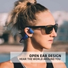 AfterShokz Aeropex Open-Ear Wireless Bone Conduction Headphones (Bluetooth, IP67 Rated) - Blue Eclipse
