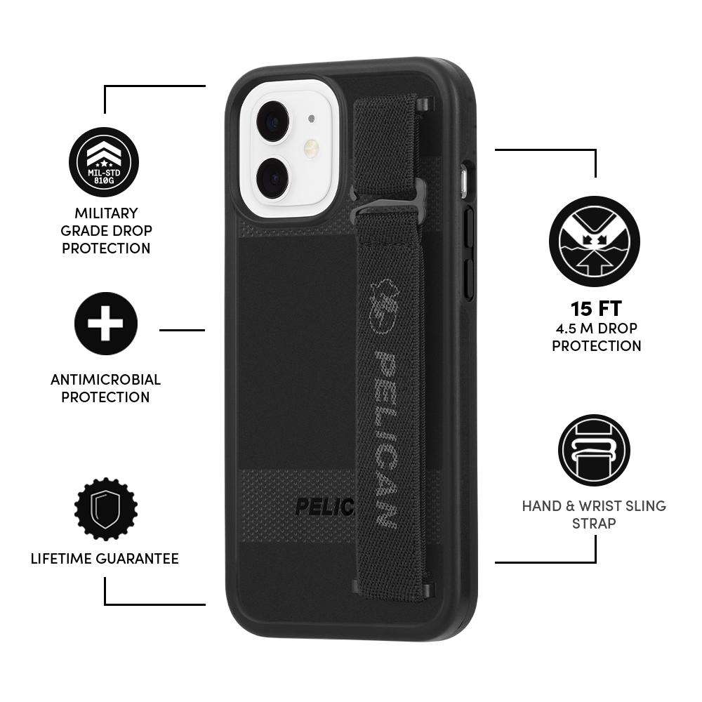 Pelican Protector Sling iPhone 12 Pro Max case - Black | AUDITECH