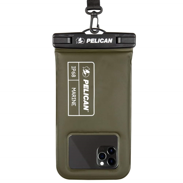 Pelican Marine Waterproof IP68 Rated Smartphone Pouch - Olive Green
