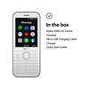 Nokia 8000 4G (Dual SIM 4G/3G, Keypad, Senior Phone, 4G/512M) - White