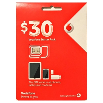 Vodafone $30 Prepaid Plus SIM Starter Pack