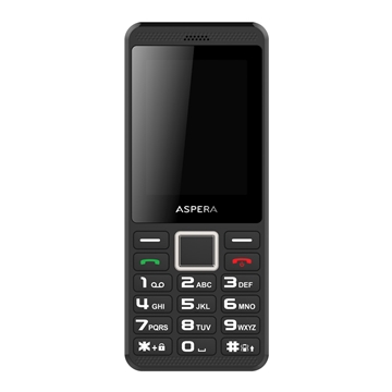 Aspera F30 (4G/LTE, Senior Phone, Keypad) - Black