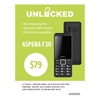 Aspera F30 (4G/LTE, Senior Phone, Keypad) - Black