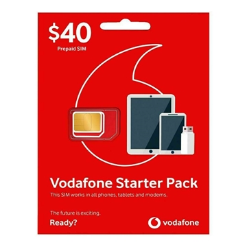 Vodafone Starter Pack - $40 Prepaid SIM