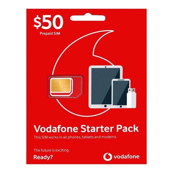 Vodafone Starter Pack - $50 Prepaid SIM
