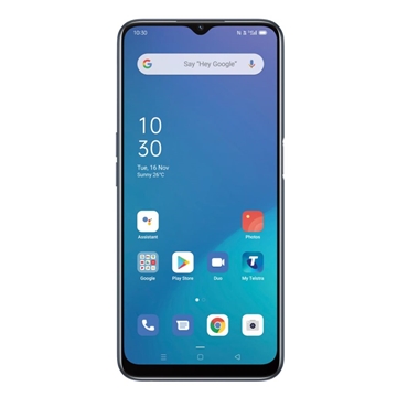 Telstra Oppo A16s (4GX, 64GB/4GB, Blue Tick) - Crystal Black