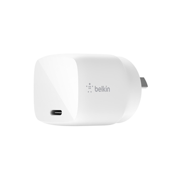 Belkin BOOST↑CHARGE™ 30W USB-C PD GaN Wall Charger WCH001auWH