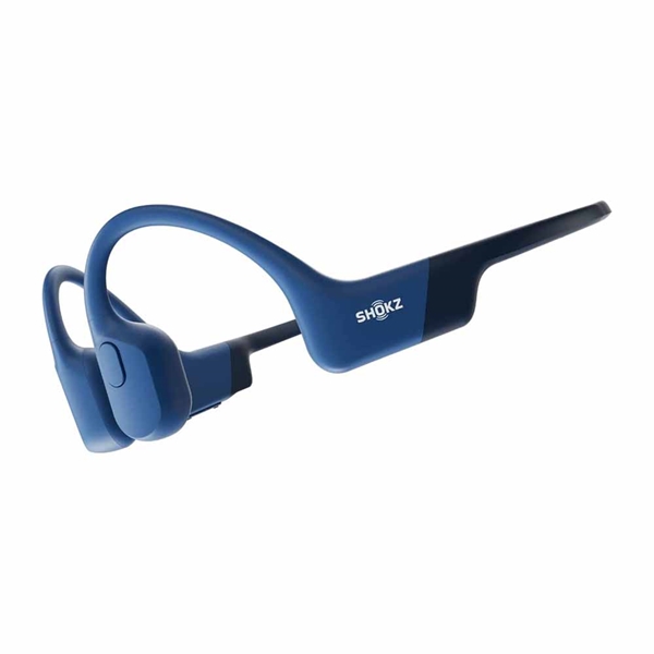 Shokz OPENRUN Open-Ear Bone Conduction Headphones (Bluetooth 5.1, IP67) - Blue