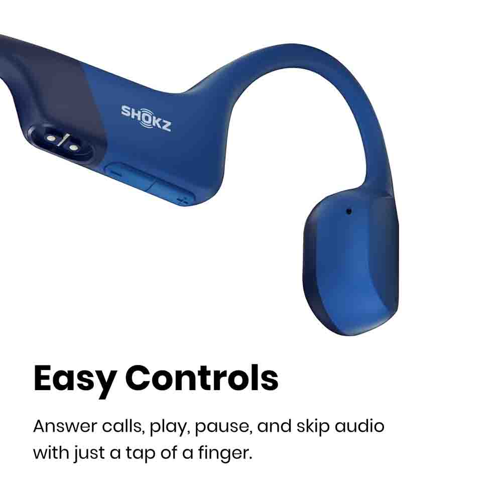 Shokz OPENRUN Open-Ear Bone Conduction Headphones (Bluetooth 5.1, IP67 ...
