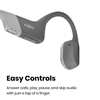 Shokz OPENRUN Open-Ear Bone Conduction Headphones (Bluetooth 5.1, IP67) - Grey