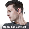 Shokz OPENRUN Open-Ear Bone Conduction Headphones (Bluetooth 5.1, IP67) - Black