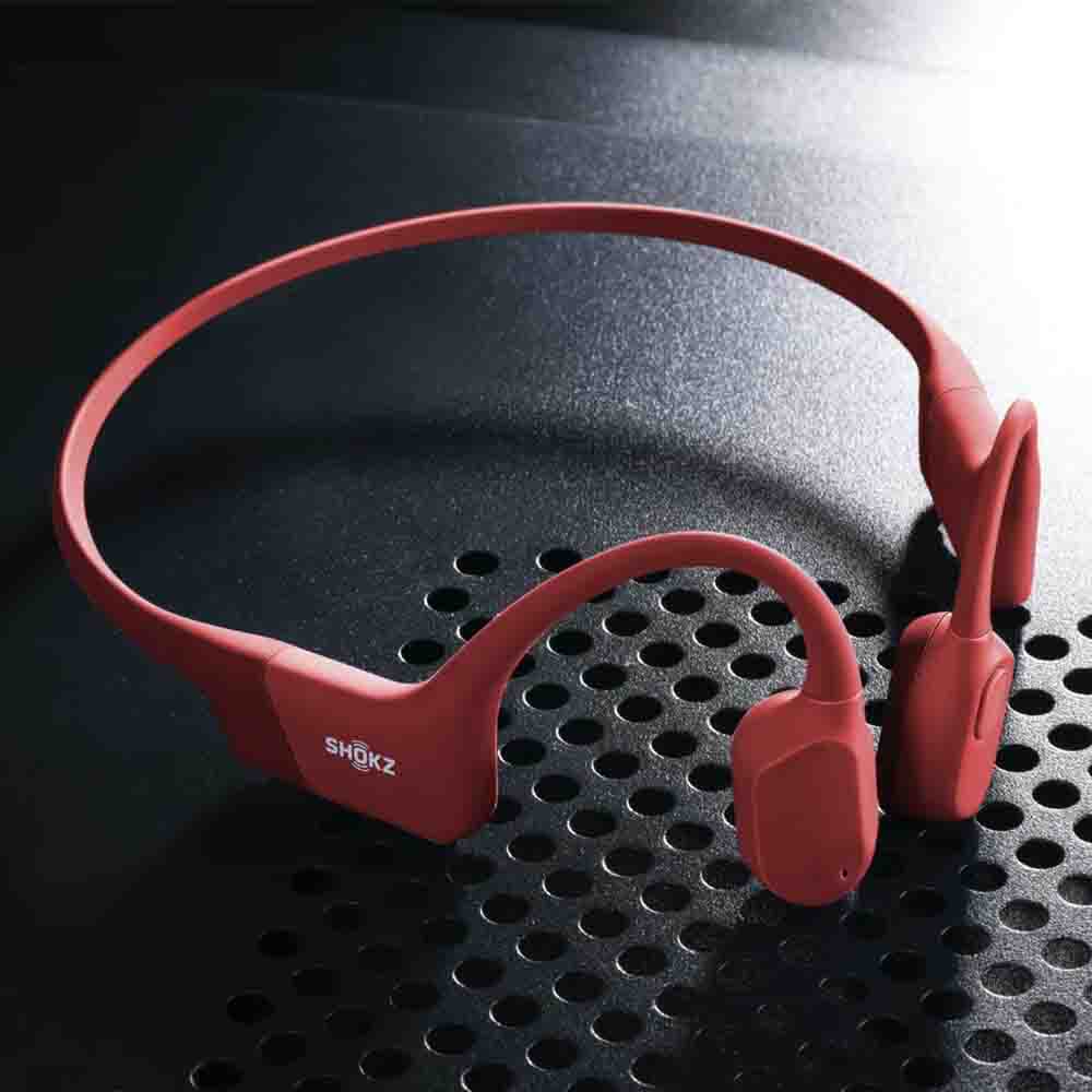 Shokz OPENRUN Open-Ear Bone Conduction Headphones (Bluetooth 5.1, IP67 ...