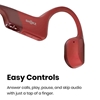 Shokz OPENRUN Open-Ear Bone Conduction Headphones (Bluetooth 5.1, IP67) - Red