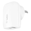 Belkin BOOST↑CHARGE™ 37W Dual USB PD PPS  Wall Charger WCB007auWH