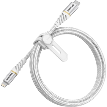 OtterBox 1M Premium Fast Charge Lightning to USB-C Cable - Cloudy Sky (White)