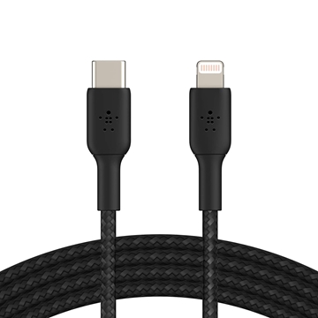 Belkin BOOST↑CHARGE™ 2M USB-C to Lightning Braided Cable - Black