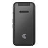 Telstra Z2336T Flip 4 (4GX, Blue Tick, Flip Phone, Senior Phone, 8G/1G) - Black