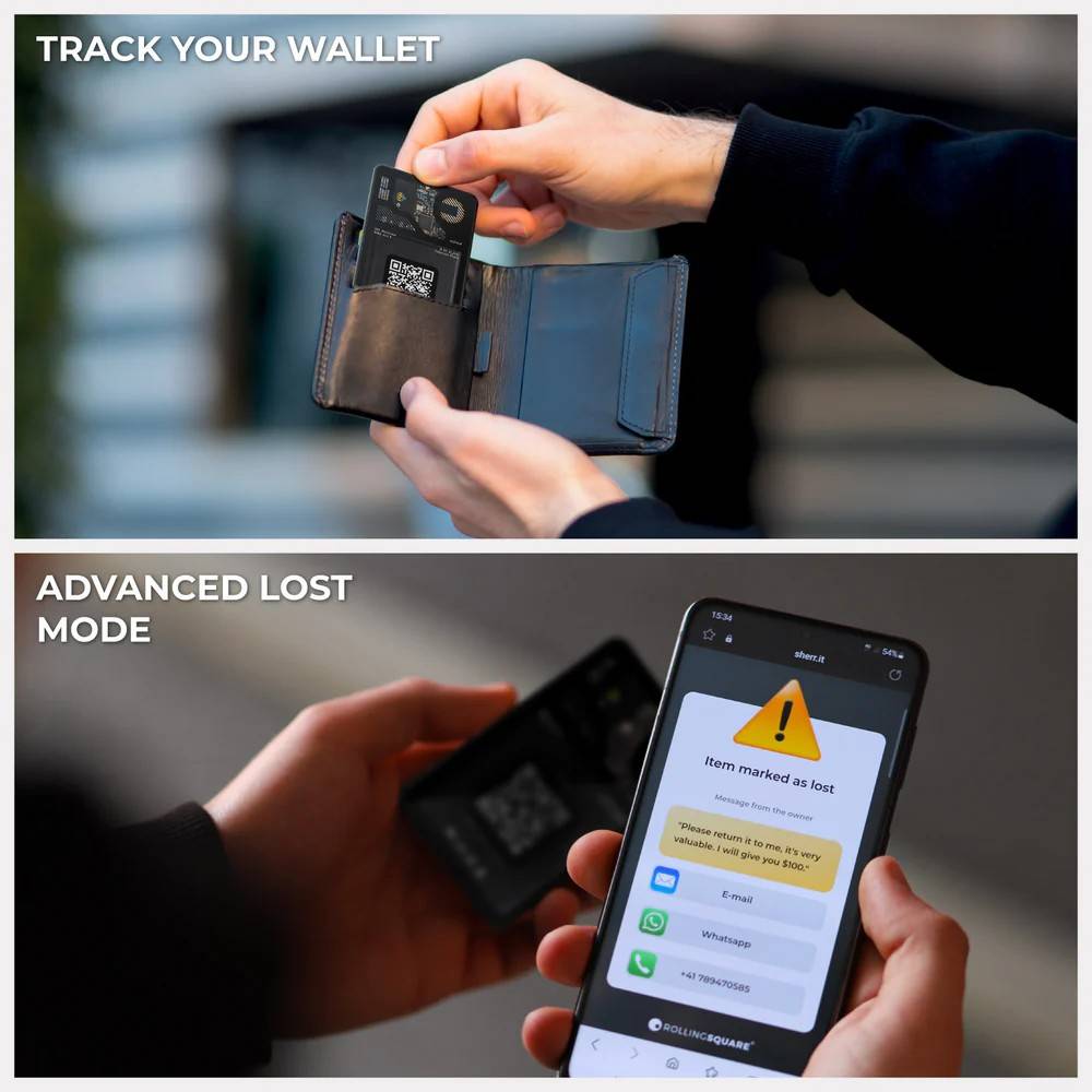 Rolling Square AirCard Card-sized Wallet Tracker | AUDITECH
