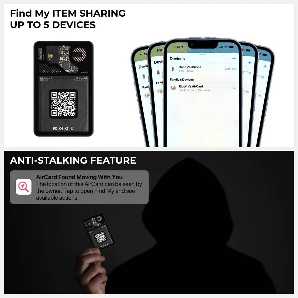 Rolling Square AirCard Card-sized Wallet Tracker | AUDITECH