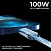 Picture of Rolling Square inCharge® X 100W 6 in 1 Keyring Cable - Lava Black