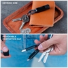Picture of Rolling Square inCharge® X 100W 6 in 1 Keyring Cable - Lava Black
